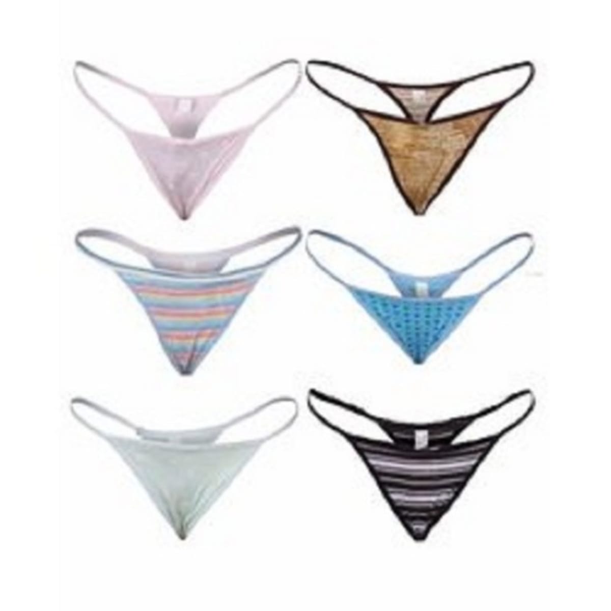 Ladies G-String Panties - Set Of 6
