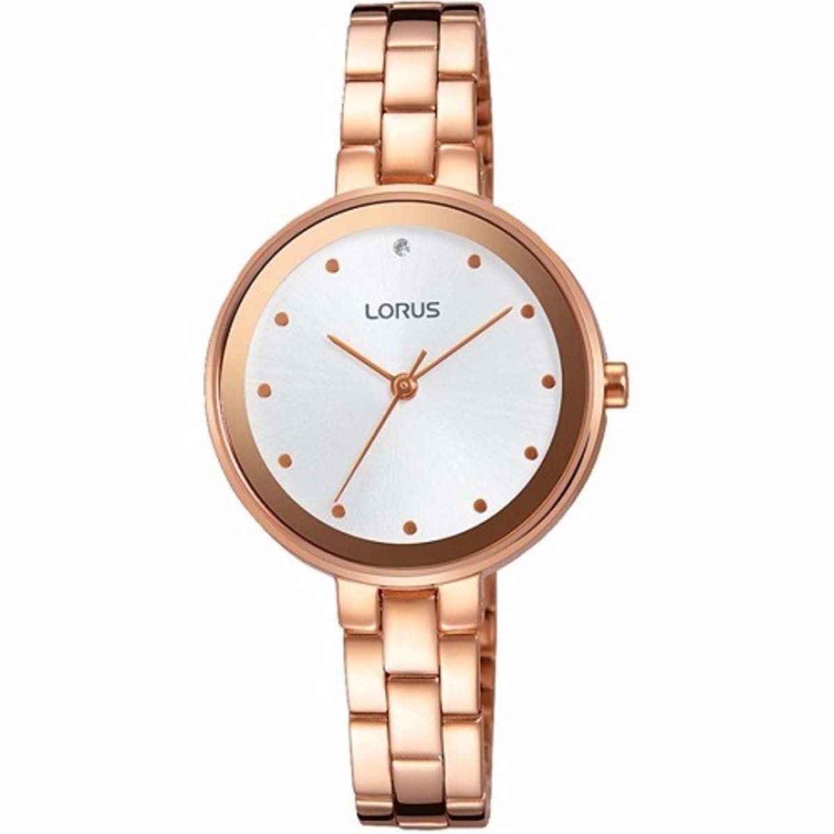 Lorus rose gold best sale watch
