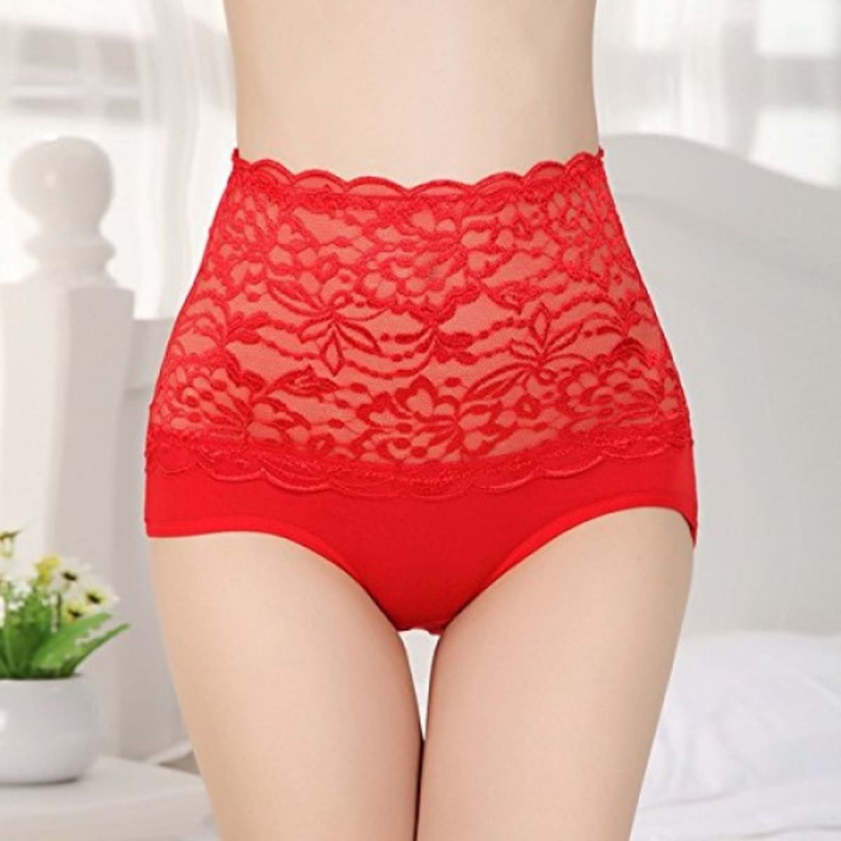 Ladies Tummy Control Panties - Red