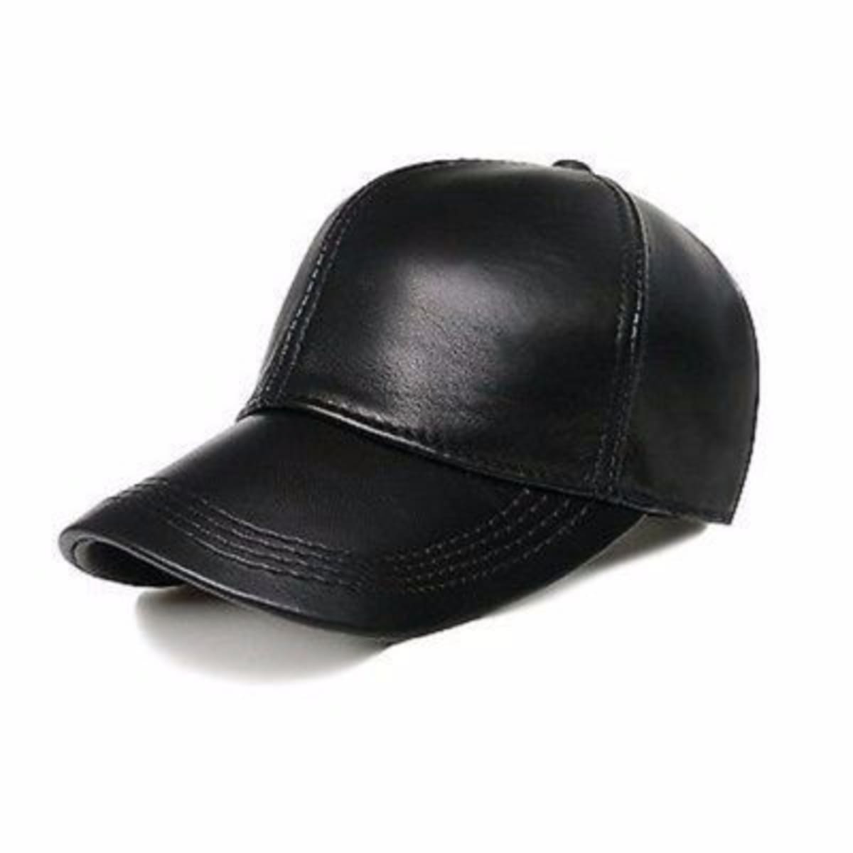 Leather Golf Cap Black Konga Online Shopping