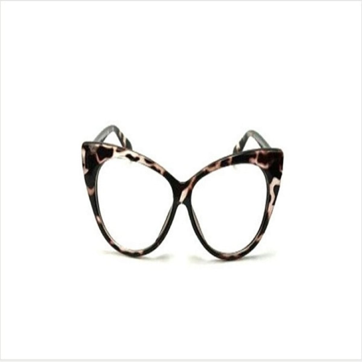 Leopard print best sale cat eye glasses