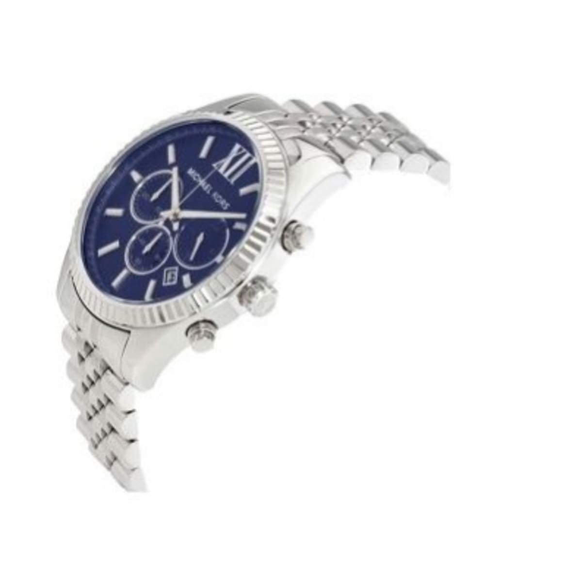 Michael Kors Mens Chronograph Quartz Stainless Steel Blue Dial 45mm Watch  MK8280  Royalwristpk
