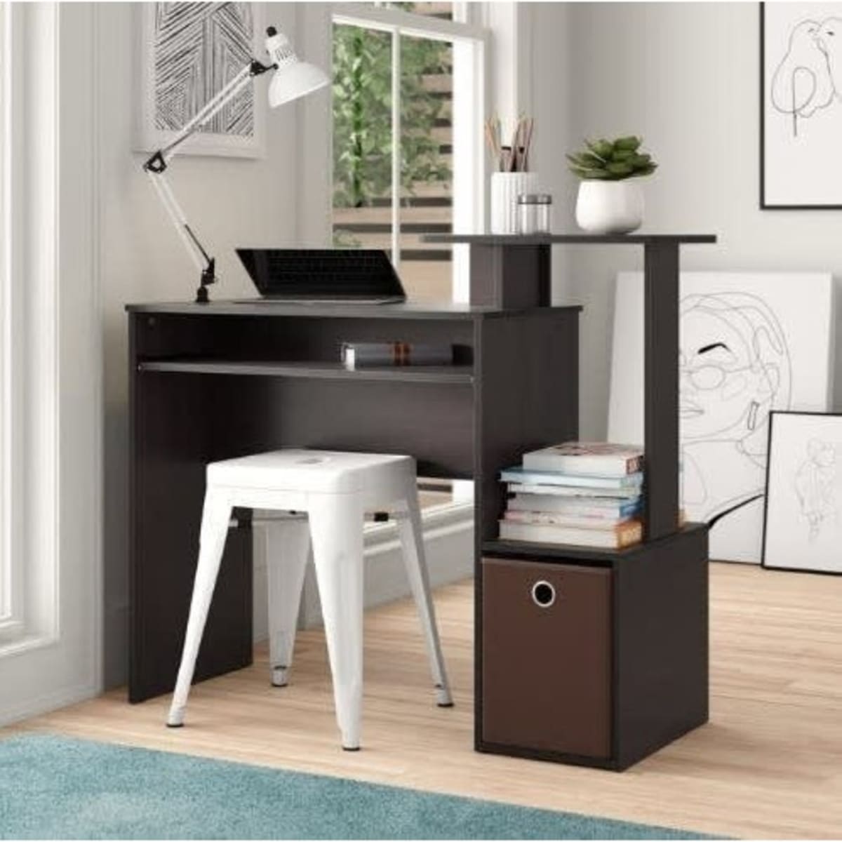 Simple living como clearance modern writing desk