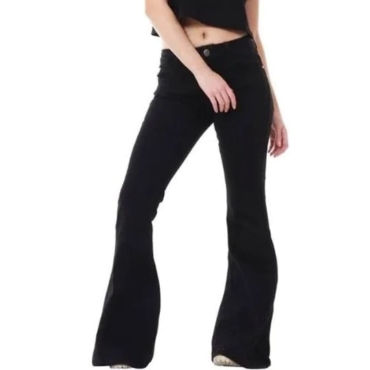 Gothic Curvy Fit Bell Bottom Harem Pants – Gothic Bottom Outfit | Black  Cotton High Waist Flare Pants in Stock.
