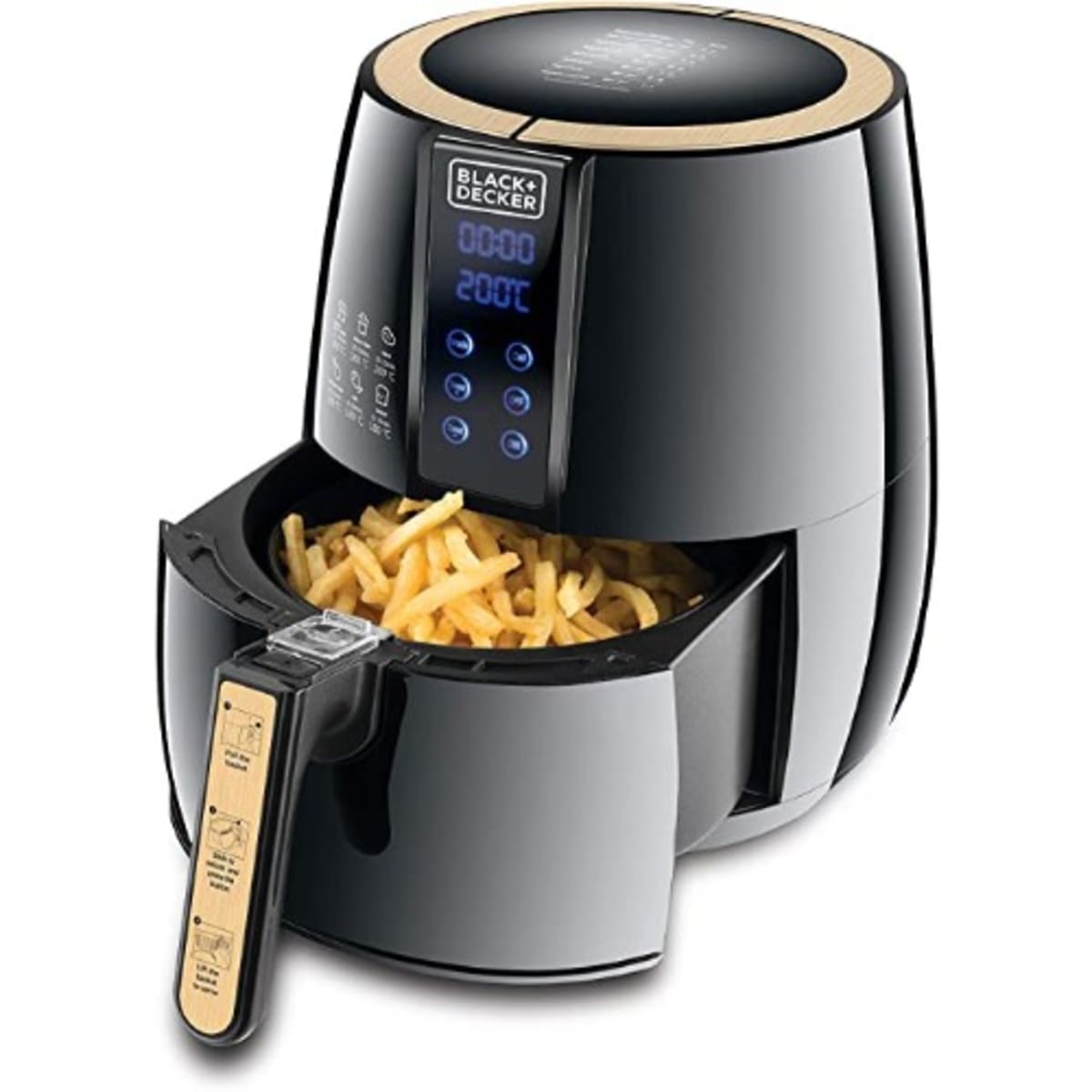 Black Decker Digital Air Fryer 1500w 4L Konga Online Shopping
