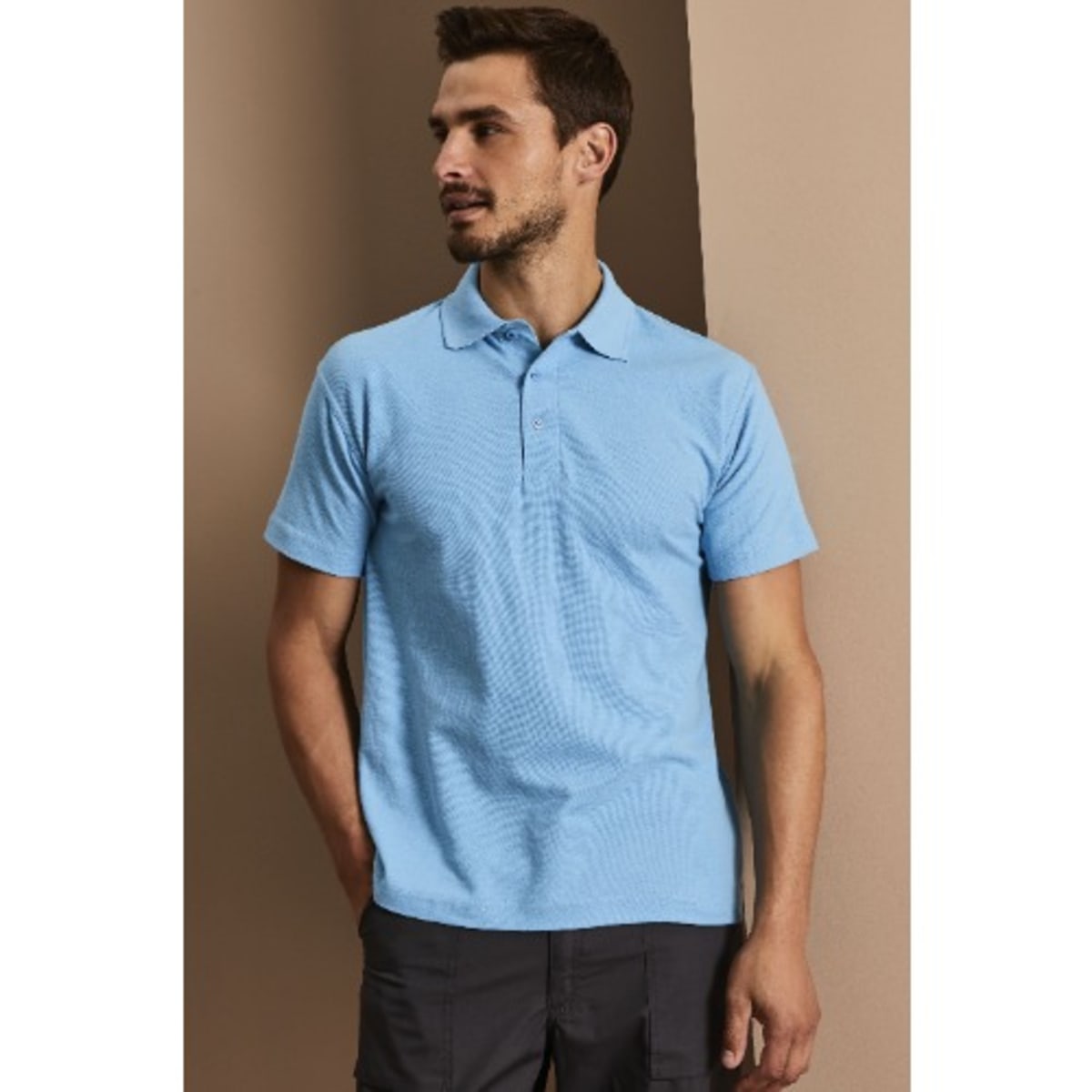 Polo t top shirt sky blue