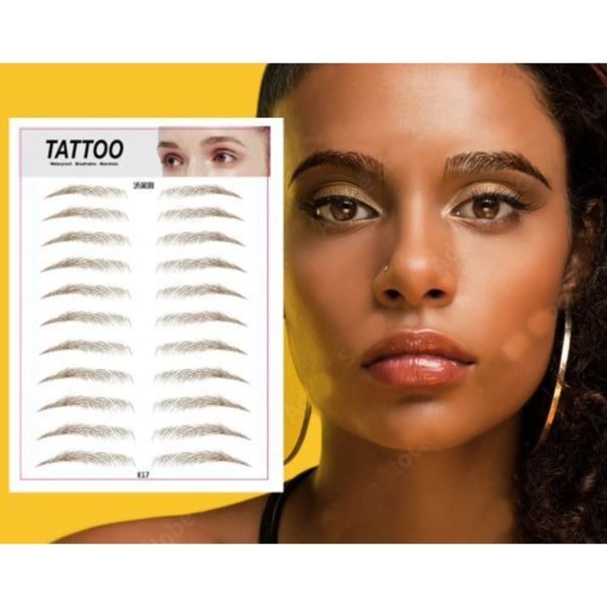 Eyebrow outlet tattoo sticker
