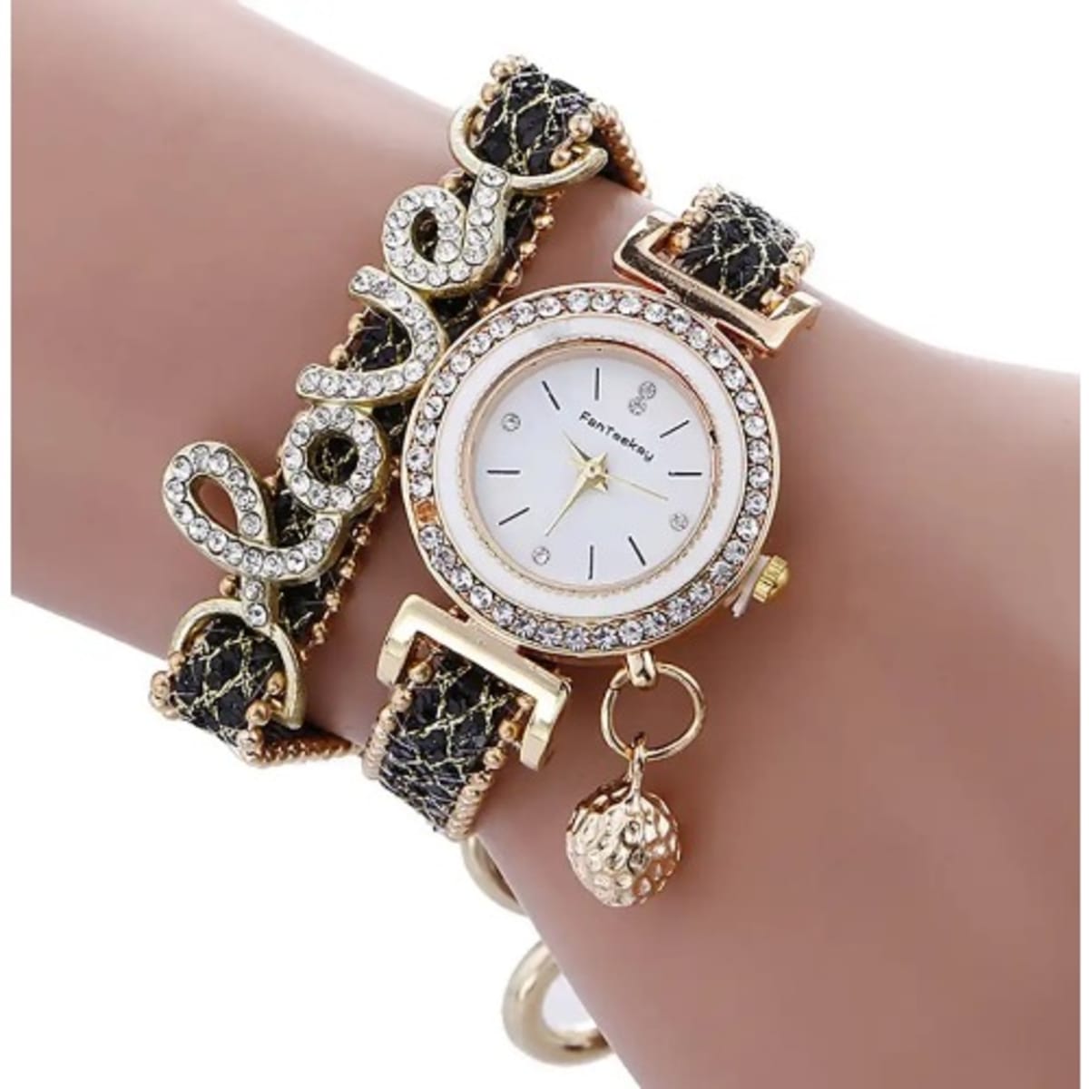 Black wrist watch for girl sales