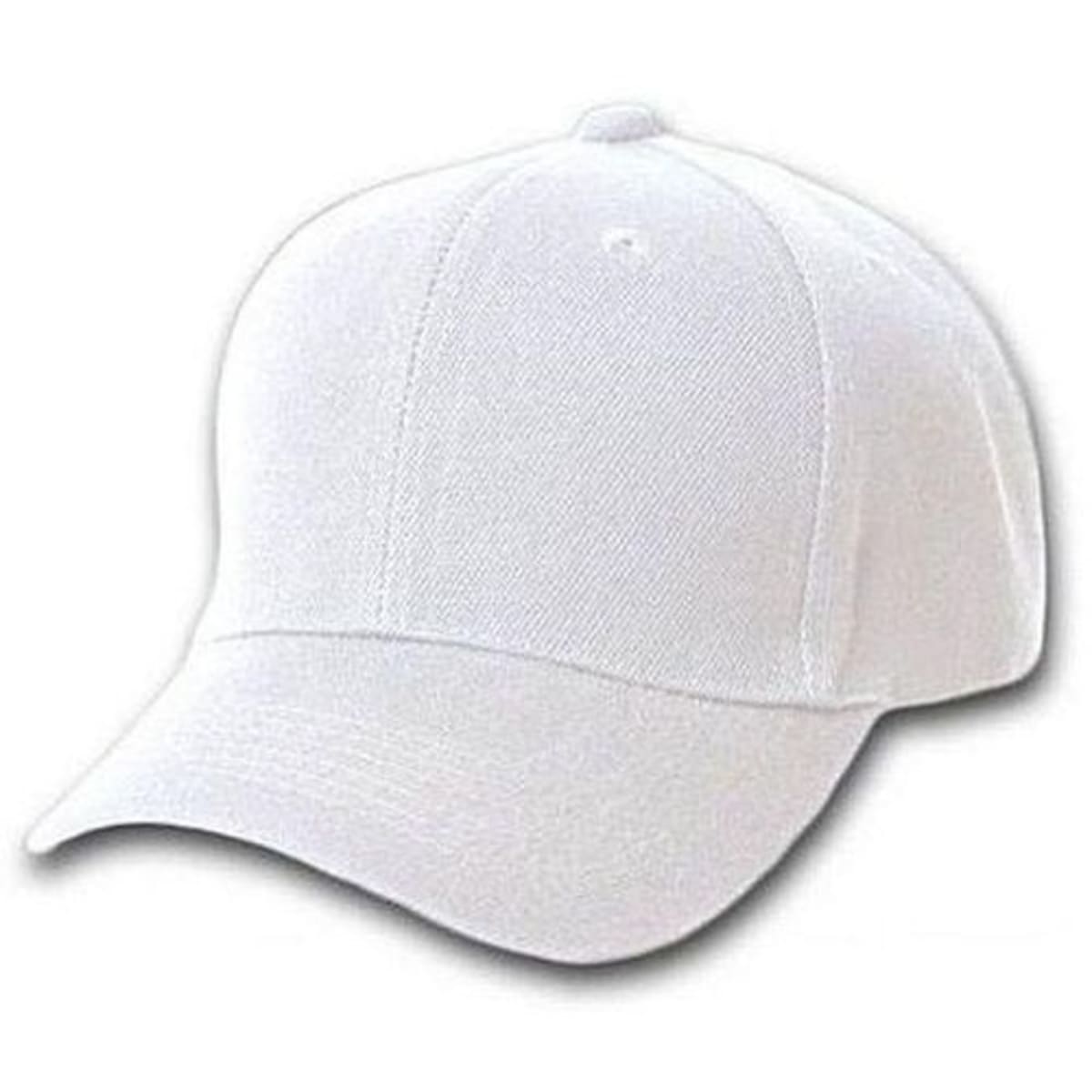 Plain white baseball caps 2025 cheap