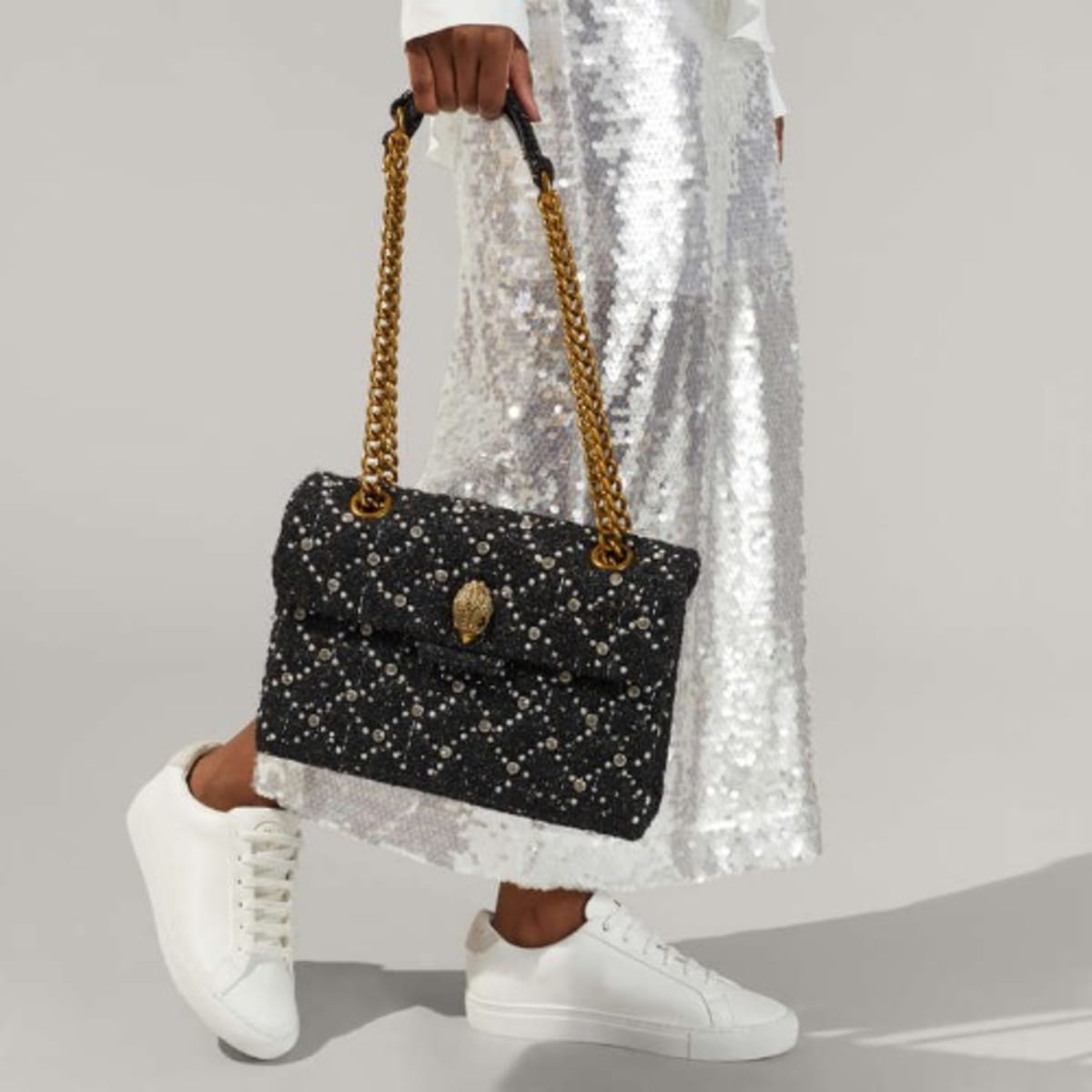 Kurt geiger online black shoulder bag