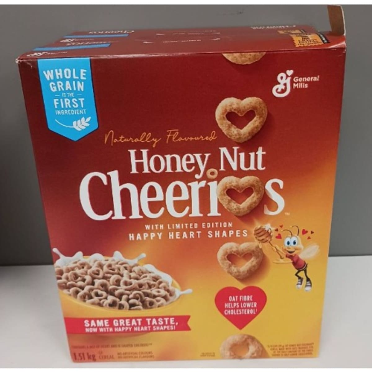 General Mills Naturally Flavoured Honey Nut Cheerios Cereal 1.51kg