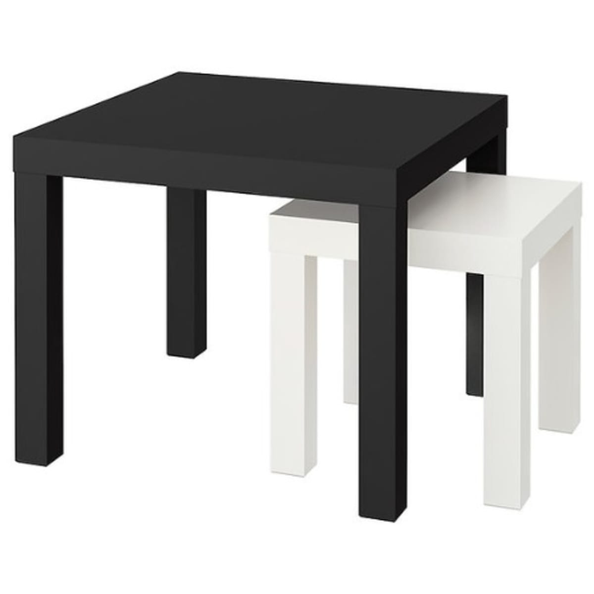 Black and white nest of deals tables