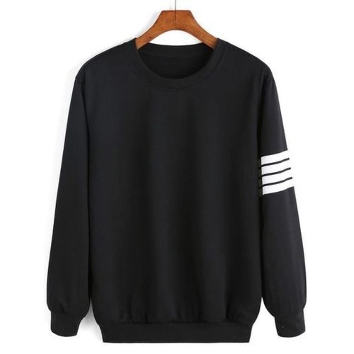 Sweatshirt online striped sleeves