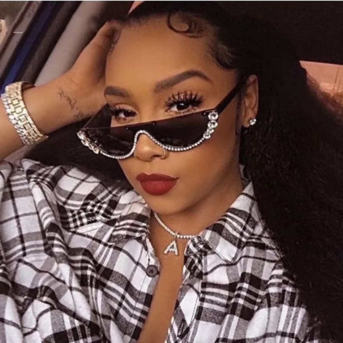 Half frame sunglasses discount