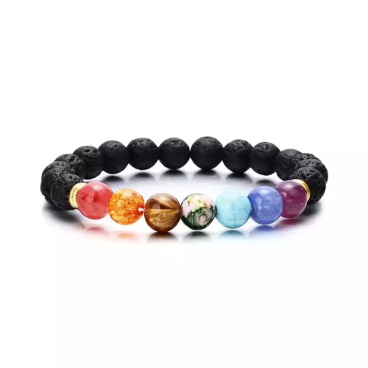 Unisex Natural Stone Acrylic Bead Bracelet Multicolor Konga