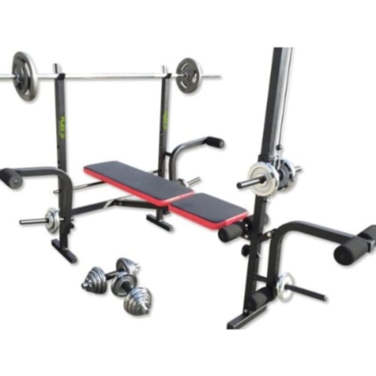 Barbell bench on sale pull