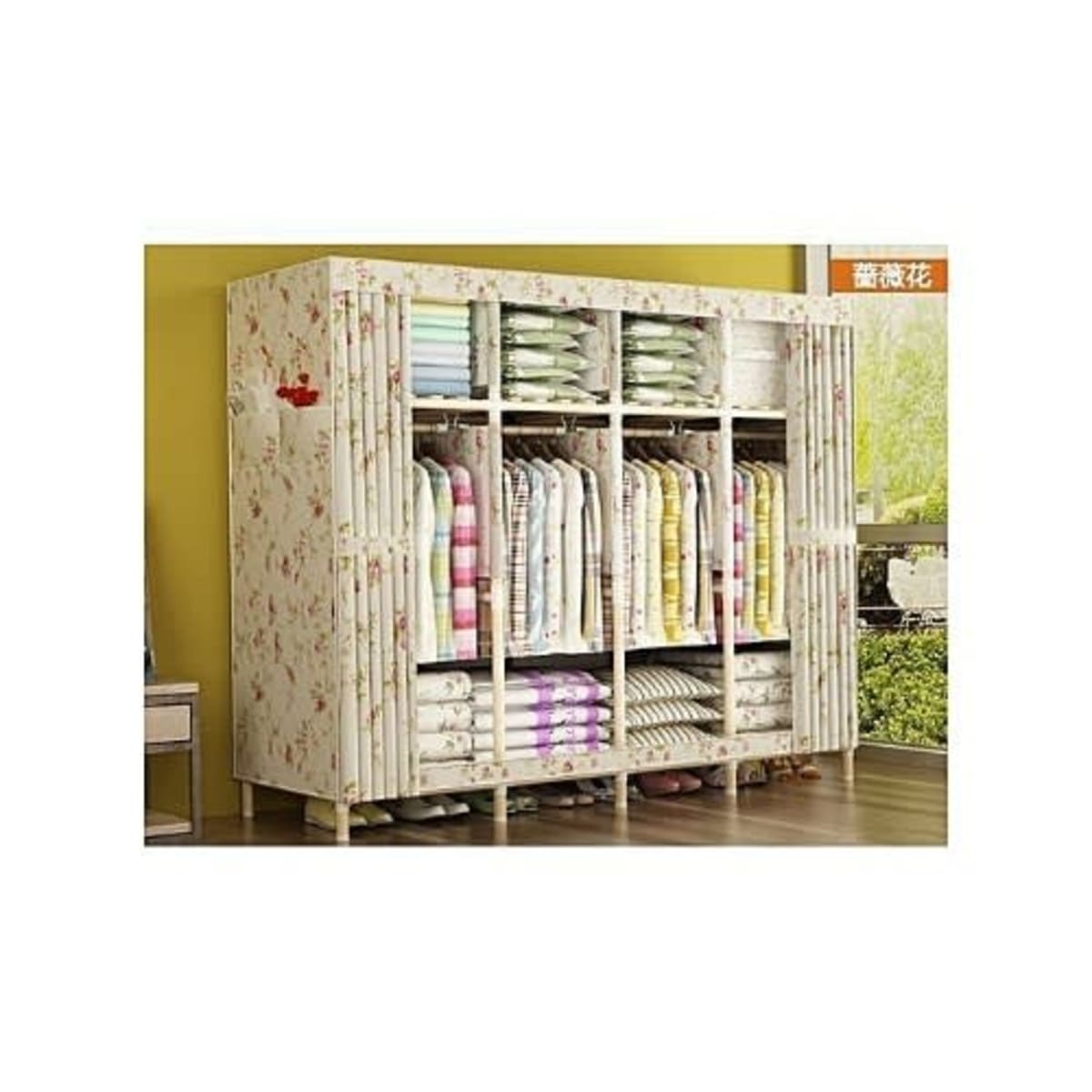 Mobile Wooden Wardrobe 4 Columns Konga Online Shopping