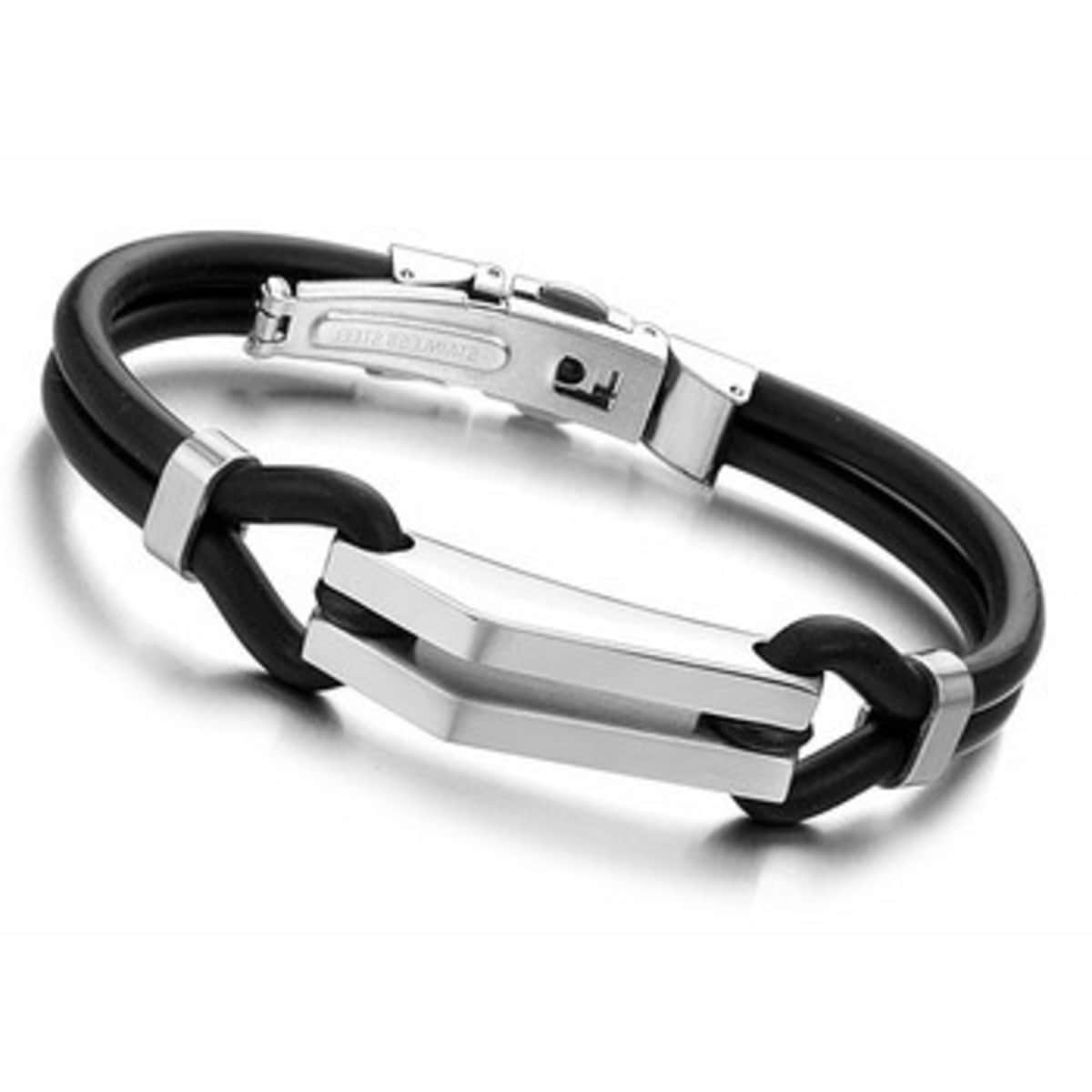 Mens hotsell rubber bracelets
