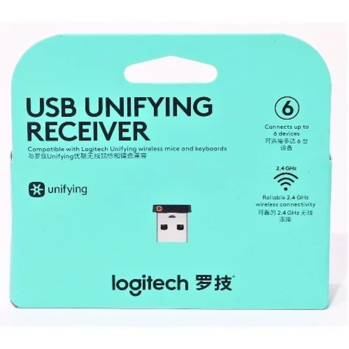Logitech USB Unifying Receiver 2.4 GHz Wireless Compatible w