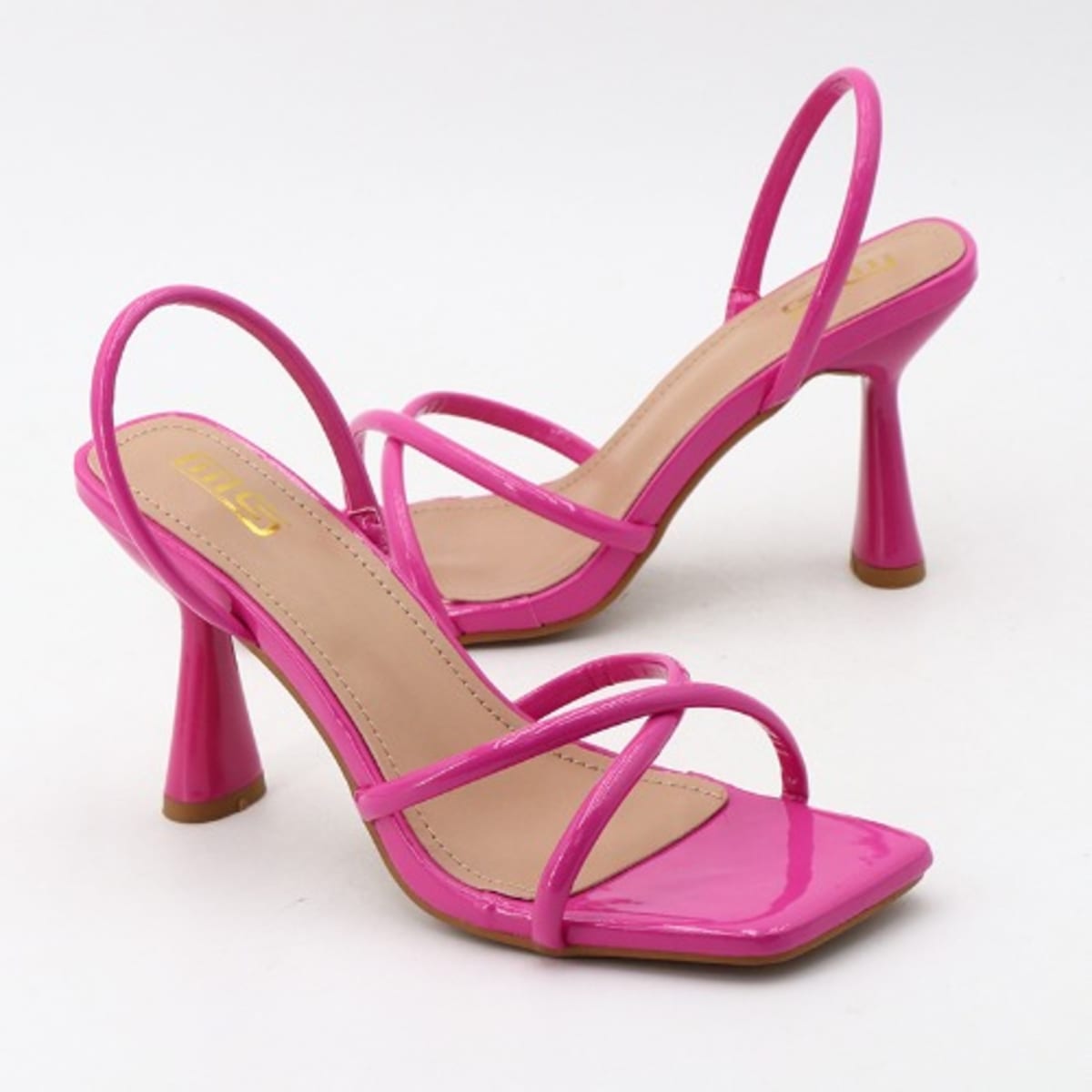 Pink Patent Sandal-Strap Heels - Tulleen.com-donghotantheky.vn