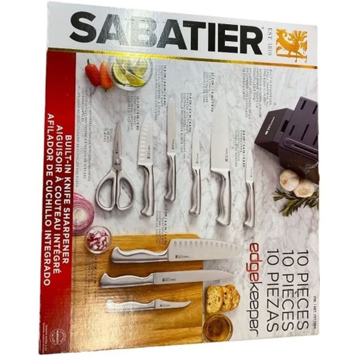 Sabatier, Kitchen, Sabatier Piece Edgekeeper Stainless German Steel Cutlery  Set Knife Set New