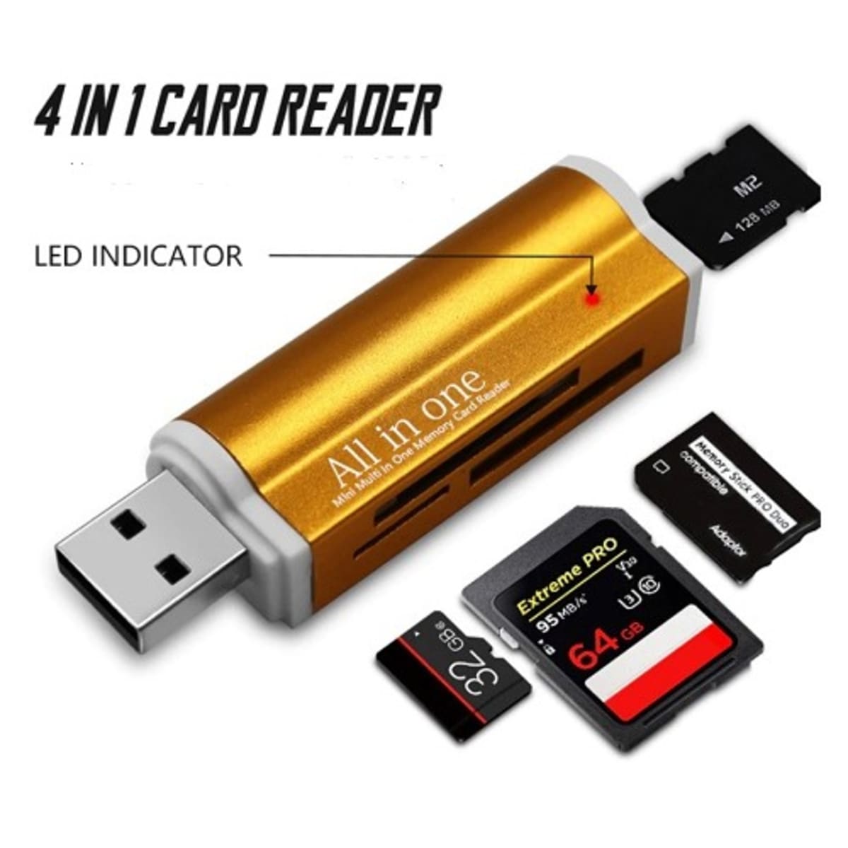 USB Multi Media Memory Card Reader - USB Card Readers