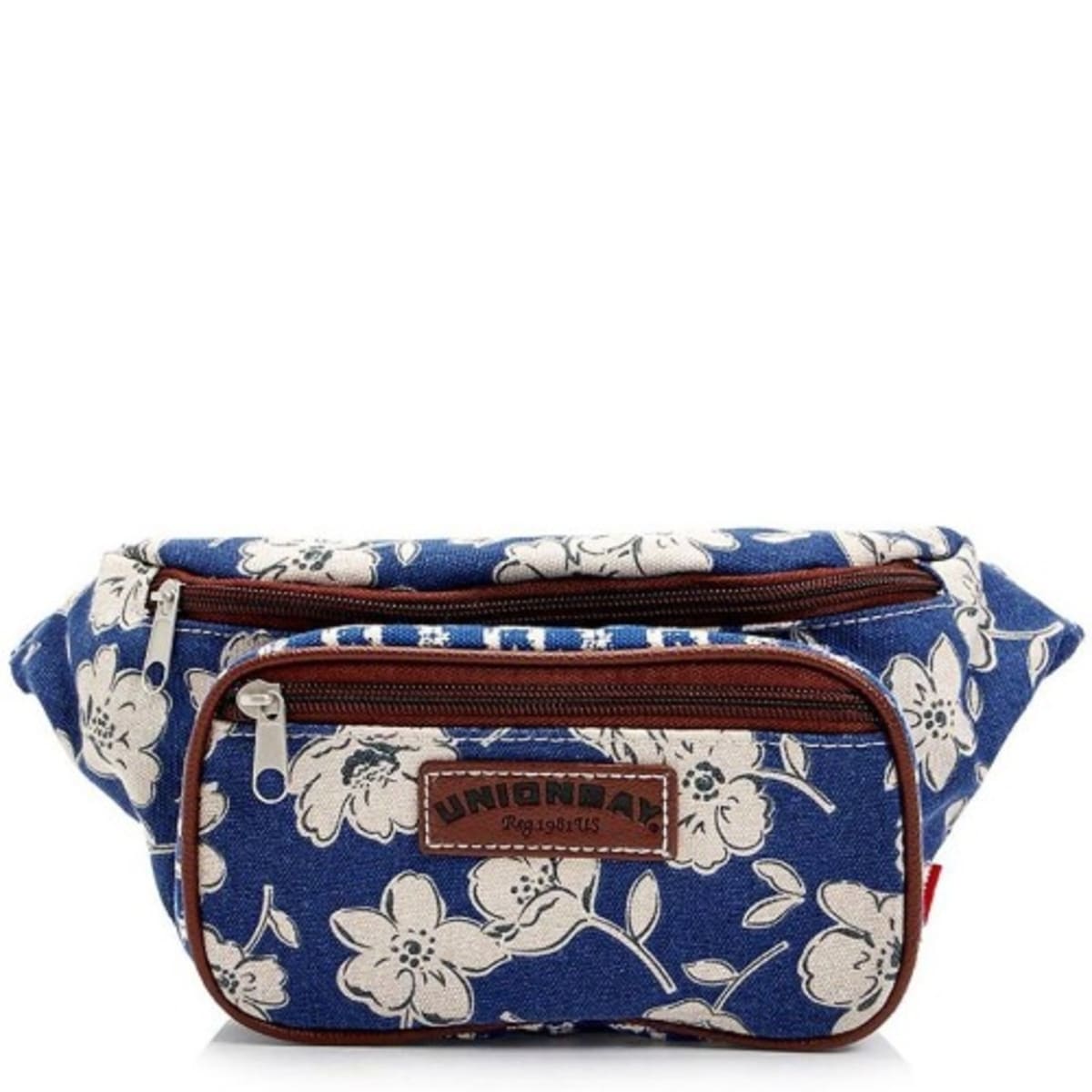 Floral Fanny Pack Belt Bag Blue Off White Konga Online