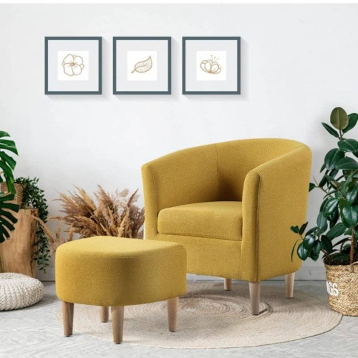 Large discount yellow chair