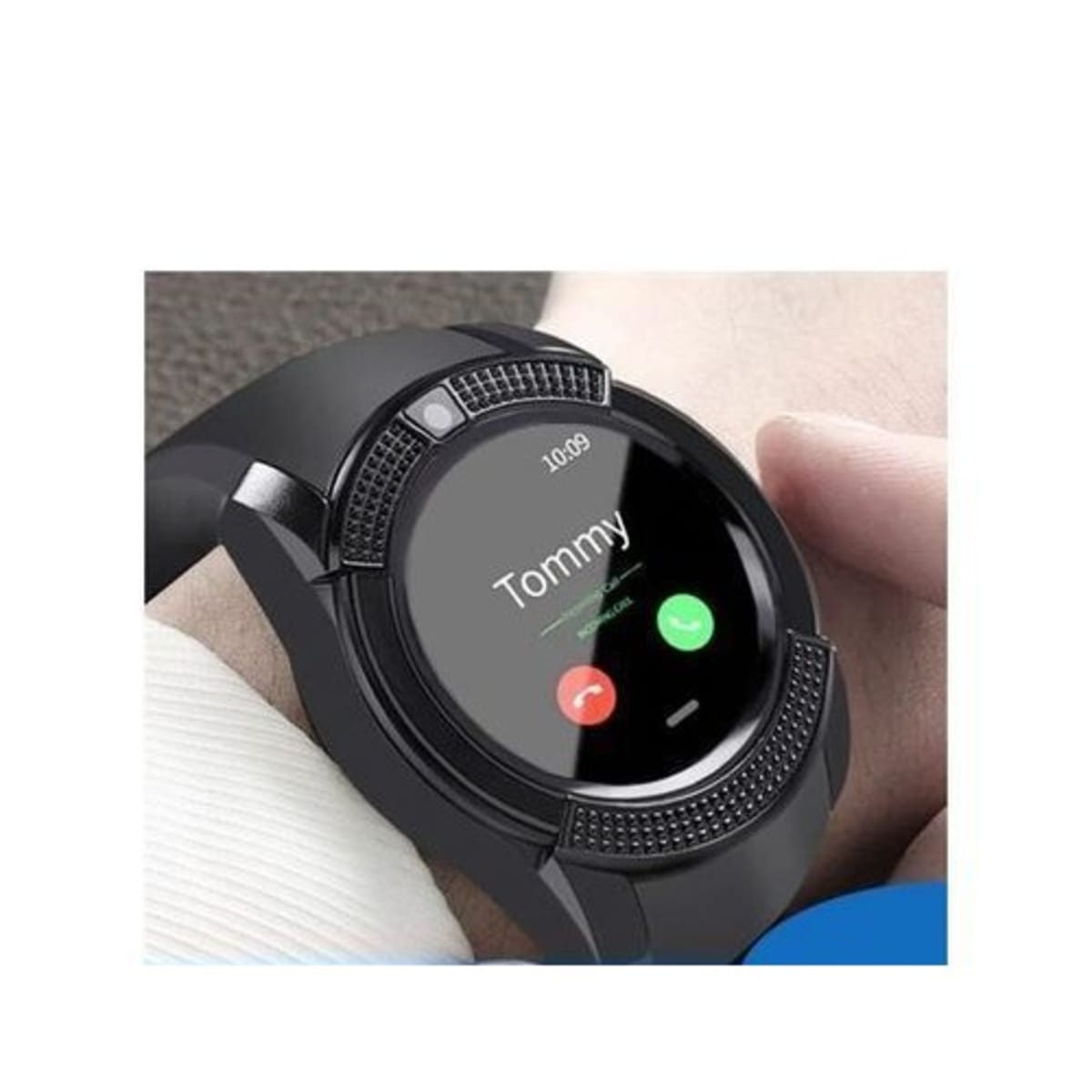 V8 Smart Mobile Sport Watch Sim Card Slot Black Konga