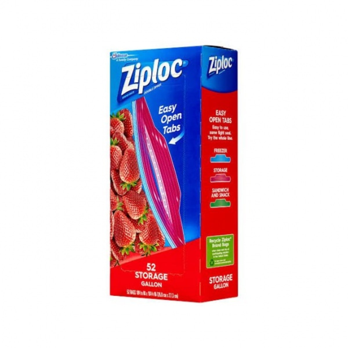 Ziploc Brand Storage Bags with New Stay Open Design Gallon 60 Count  Patented Standup Bottom Easy to Fill Food Storage Bags Unloc a Free Set  of Hands in the Kitchen Microwave Safe
