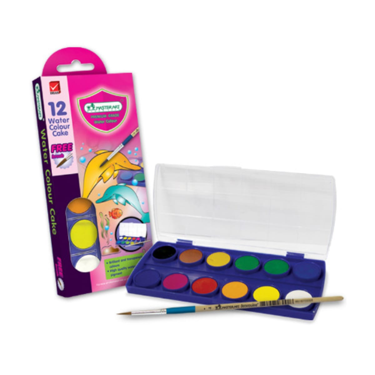 Camlin Kokuyo Student 24-Shade Water Color Paint Cake Set ( PACK OF 2 ) -  Smooth colour for