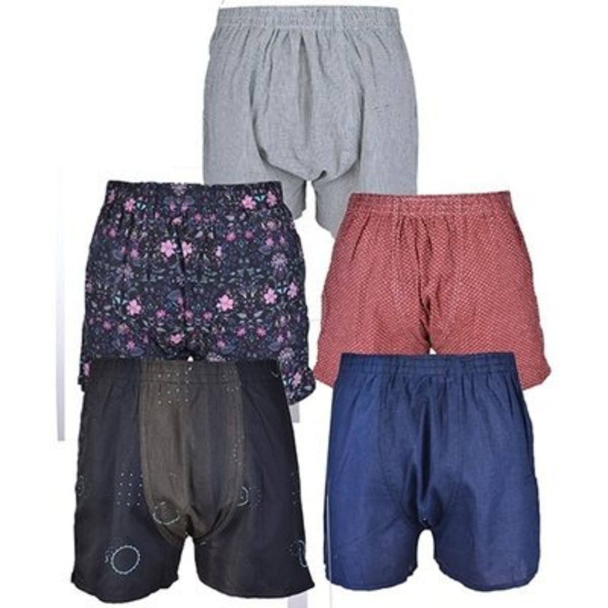 Men's 5-Pack Boxer Shorts - Multicolour