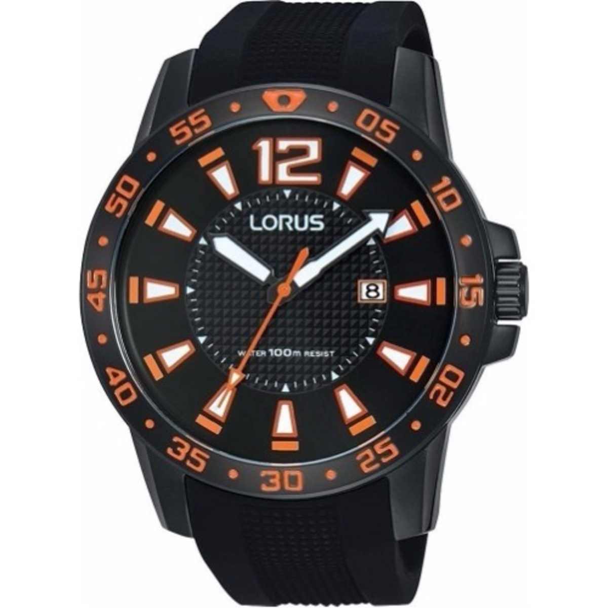 Lorus Men s Black Silicone Strap Watch RH931FX9 Konga Online