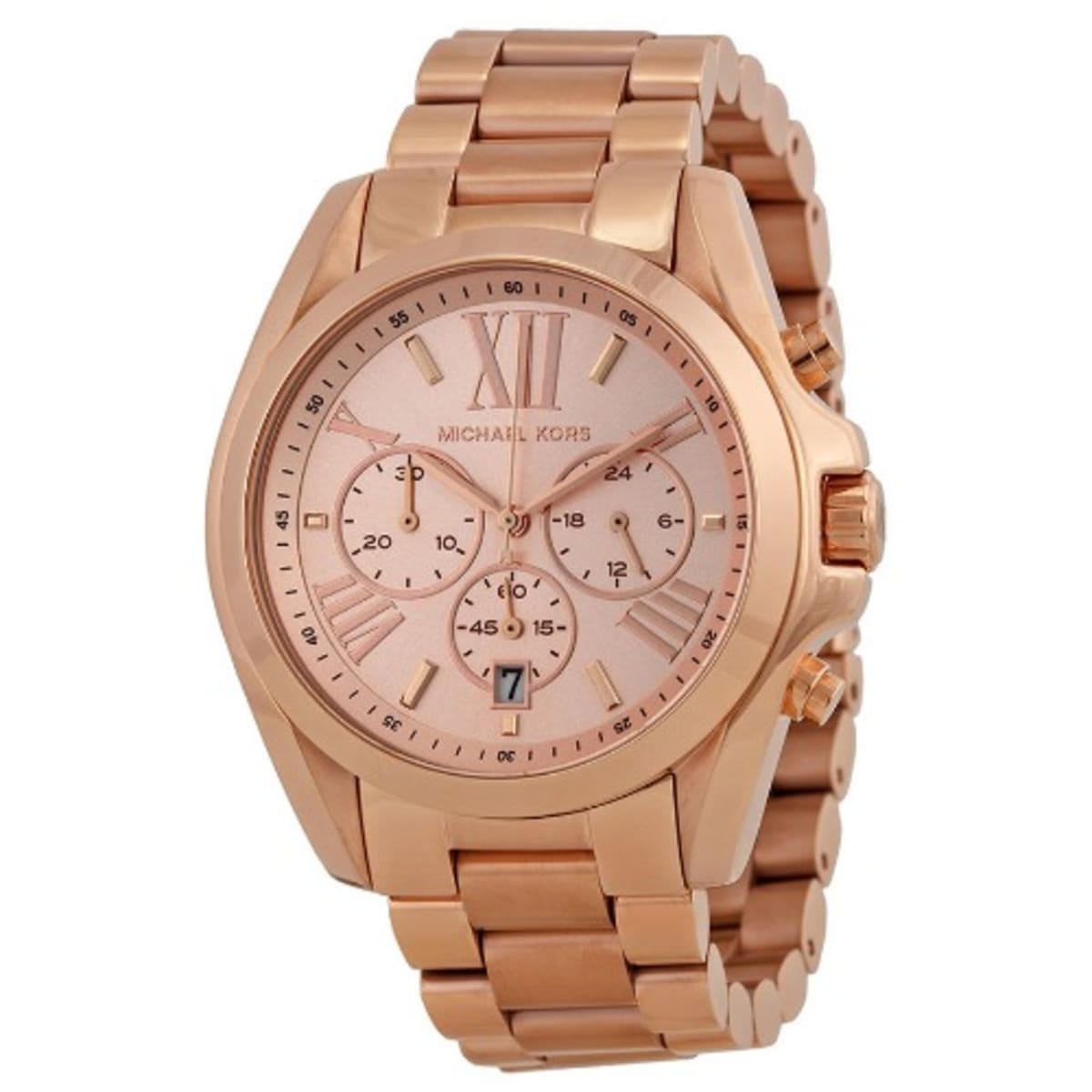 Buy MICHAEL KORS Womens 42 mm Layton Rose Gold Dial Stainless Steel Chronograph  Watch  MK7285I  Shoppers Stop