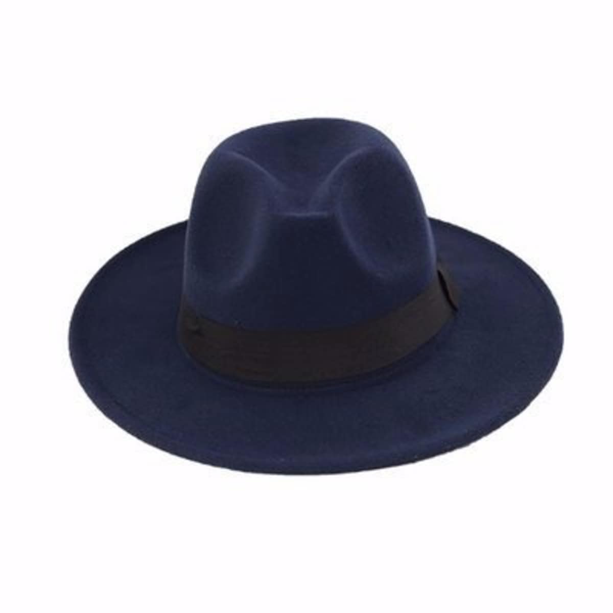 Mens navy shop blue fedora hat