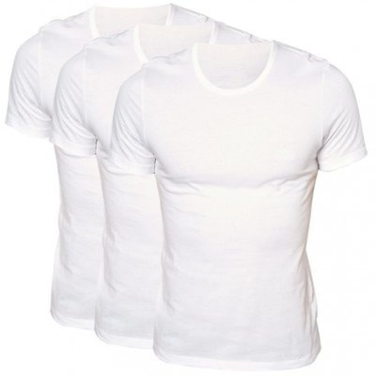 Men s Fitted White Vest Pack of 3 Konga Online Shopping