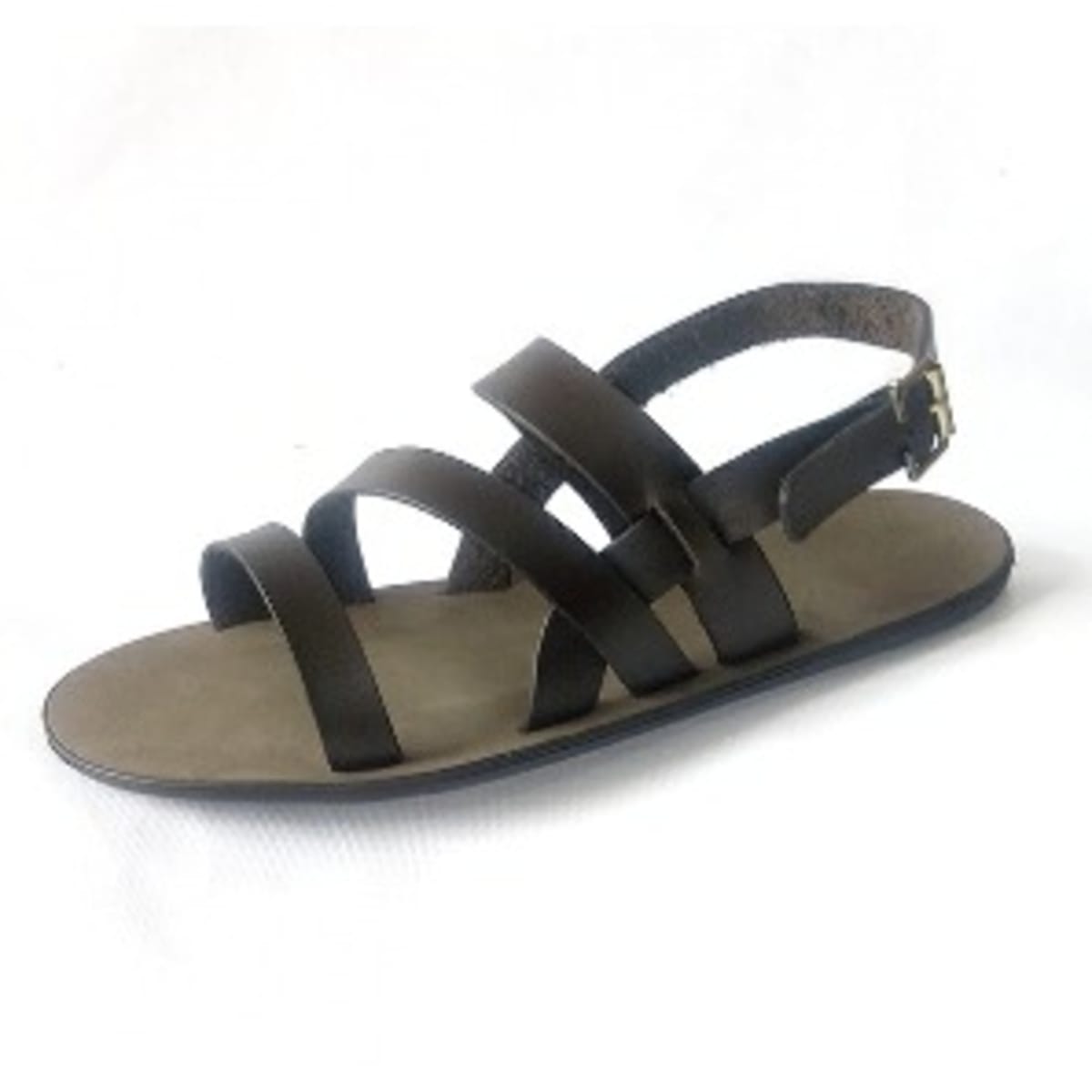 Menss Brown Leather Sandals Daily wears Slippers shoes handmade Flats Flip  flops - Đức An Phát
