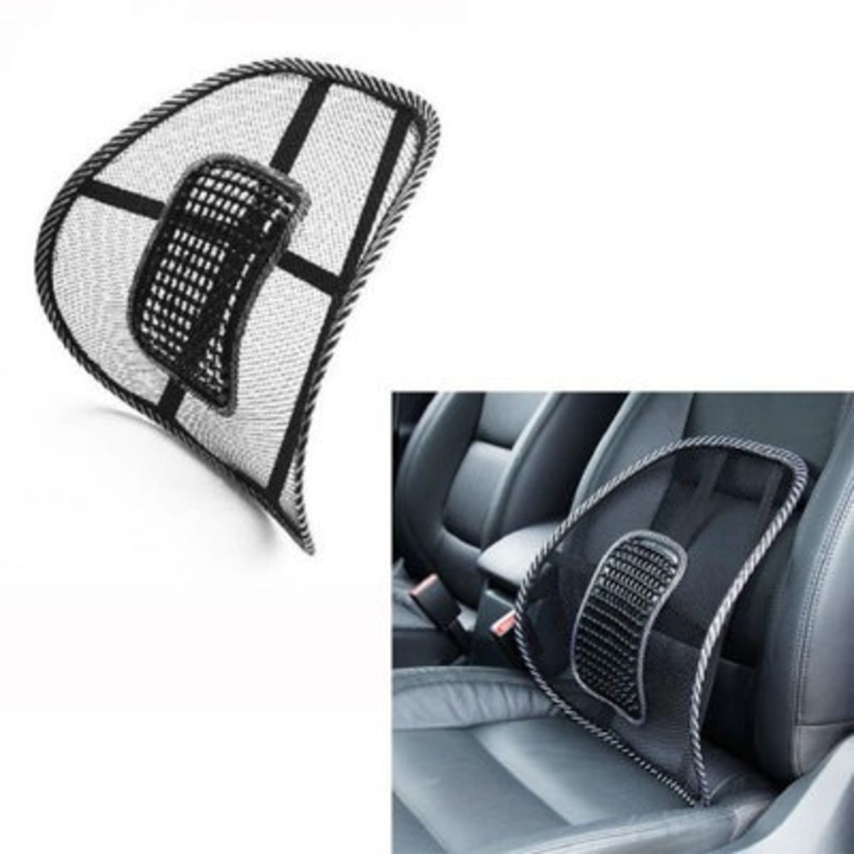 Mesh Lumbar Back Support Black Konga Online Shopping