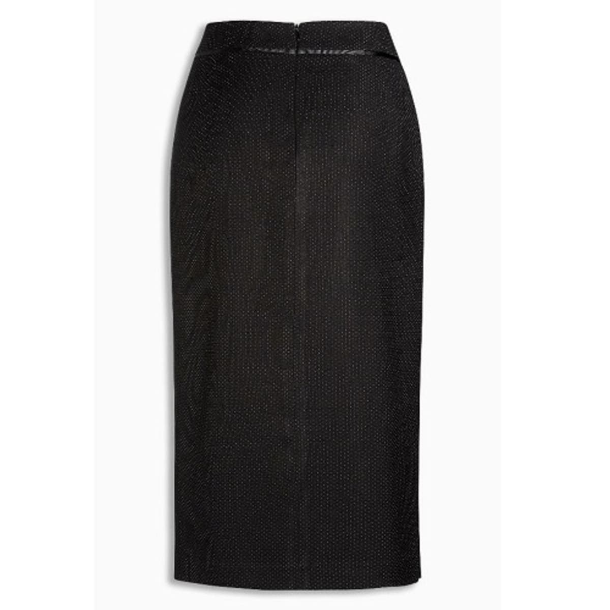 Next Metallic Spot Side Split Pencil Skirt Black Konga Online