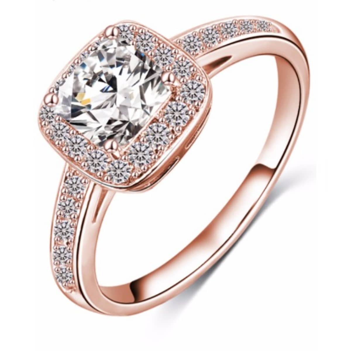 Micro pave cubic zirconia outlet ring