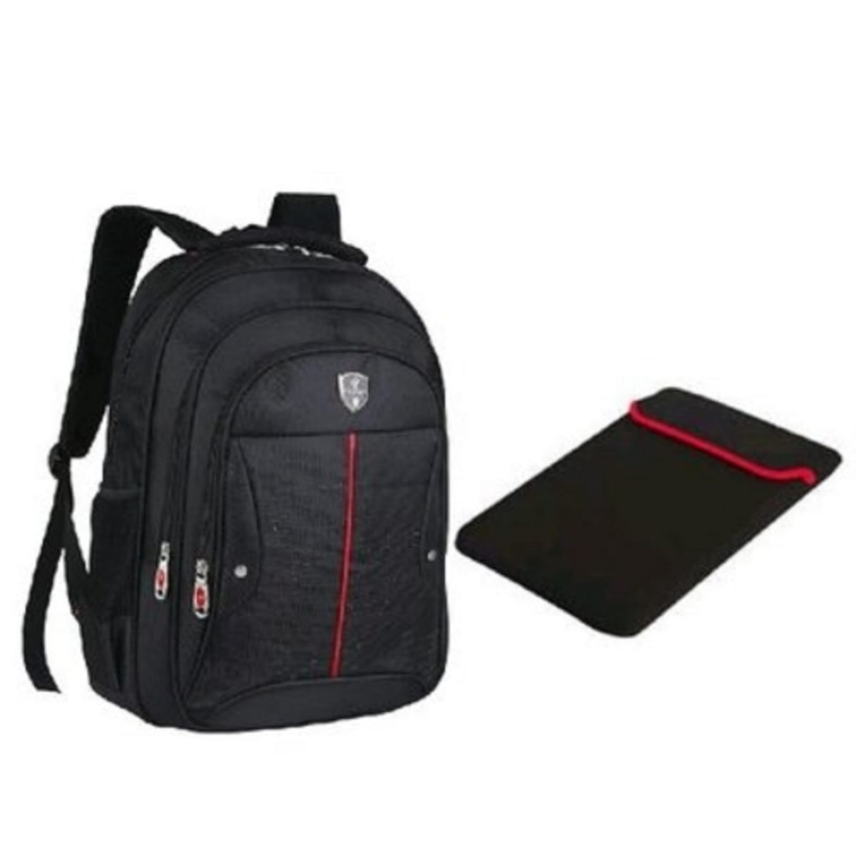 Multi Compartment Water Resistant Backpack Laptop Sleeve Pouch