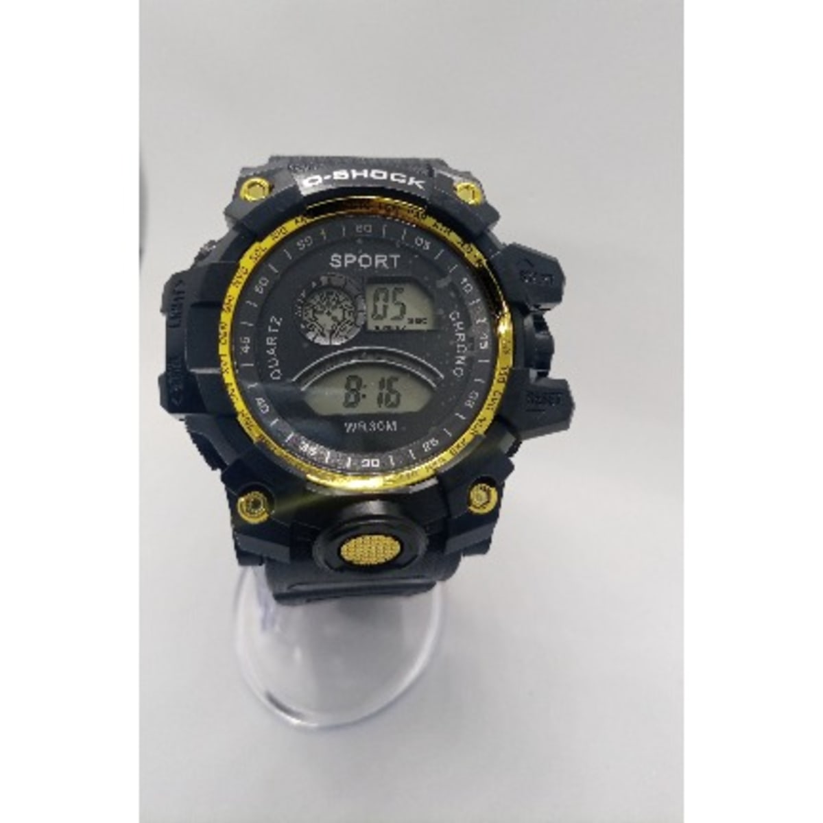 Sports Watch Gold Bezel Black Konga Online Shopping