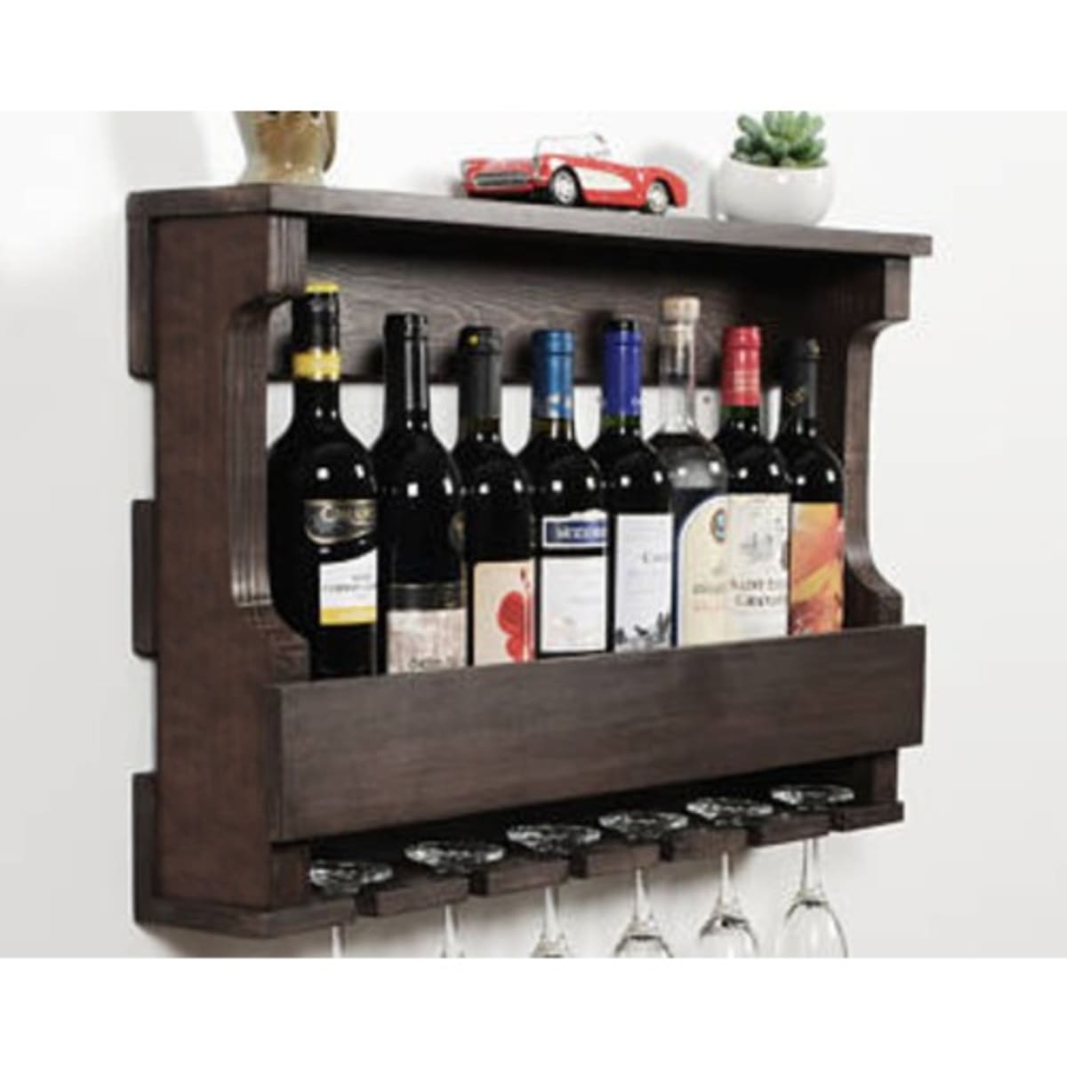 Mini wine deals rack and bar