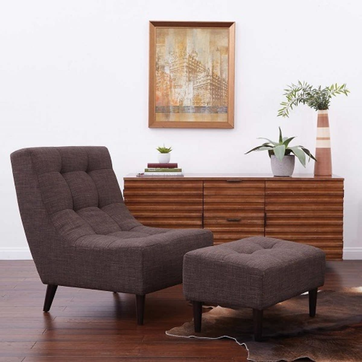 Pulaski fabric accent sales chair and ottoman costco