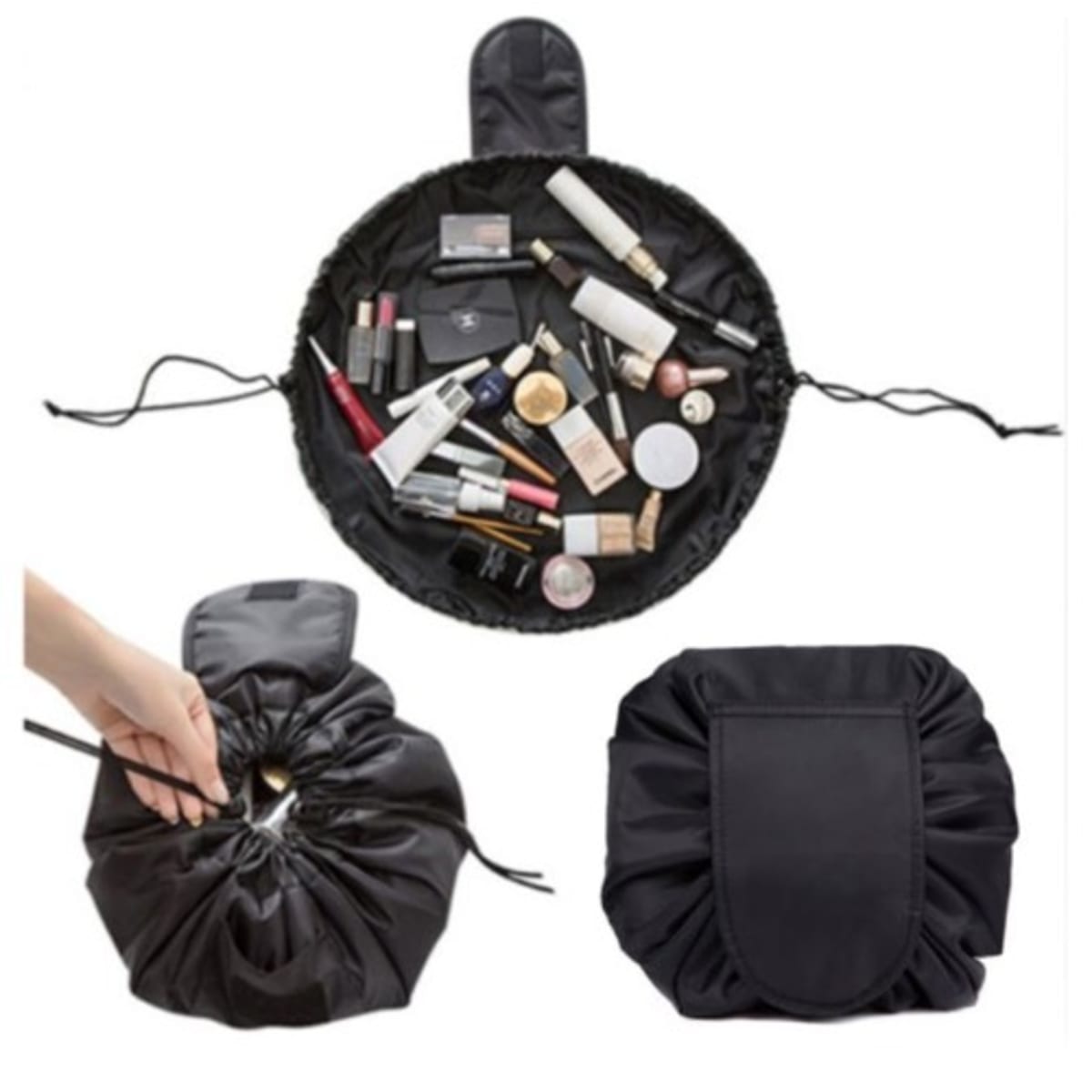 Lazy drawstring makeup bag outlet