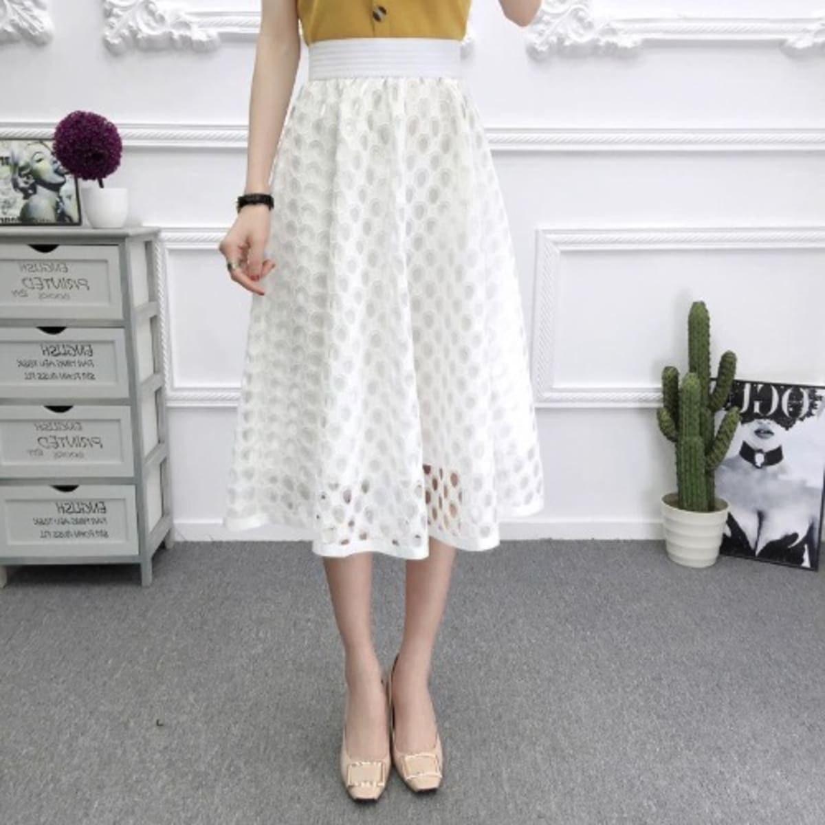 Ladies lace skirts store
