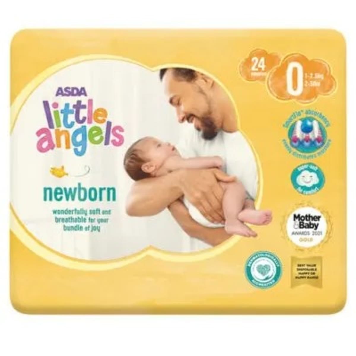 Newborn baby shop nappies size