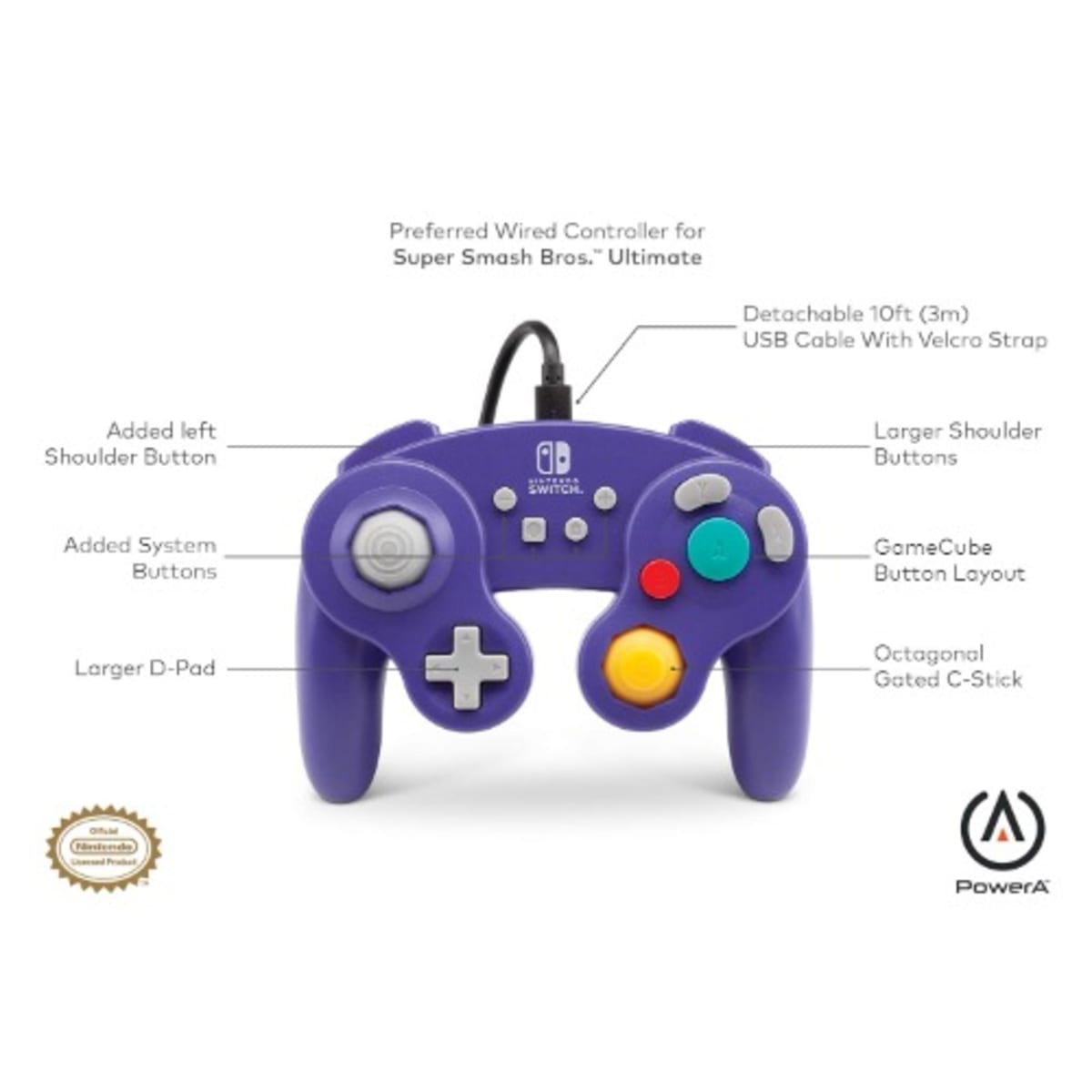 Nintendo switch sale gamecube wired controller
