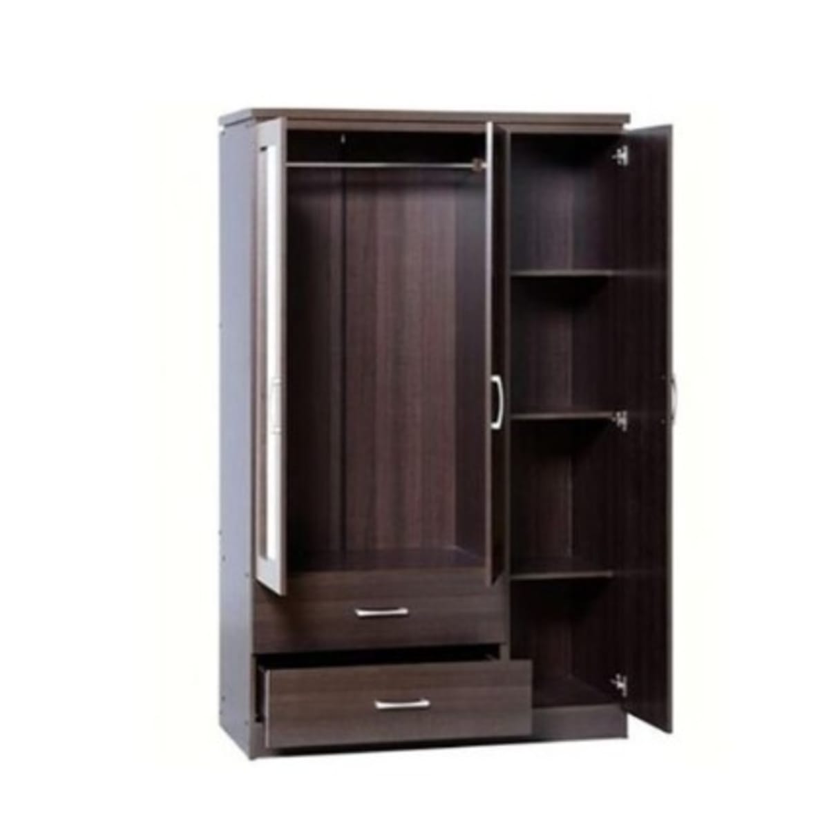 Exclusive Pawafu 3 Doors Wardrobe 3 By 6 Feet Konga Online