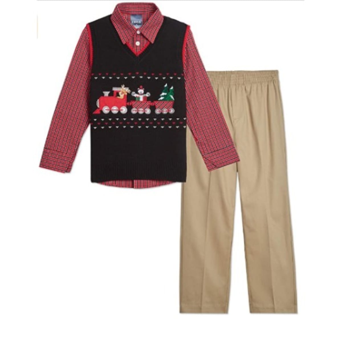 Boys holiday sweater best sale vest